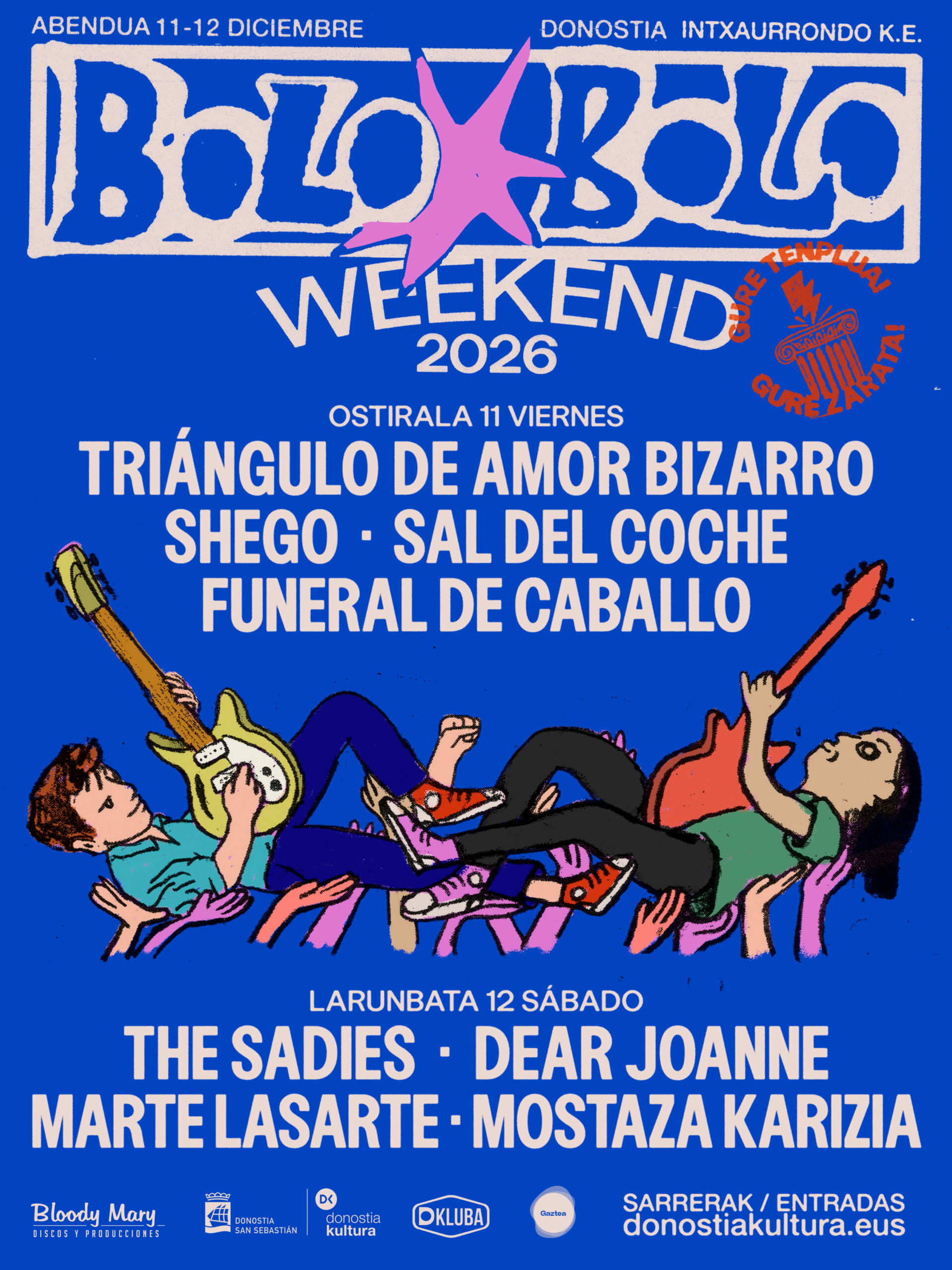 BOLO-BOLO WEEKEND 2026: DISTRIBUCIÓN POR DÍAS Y ENTRADAS
